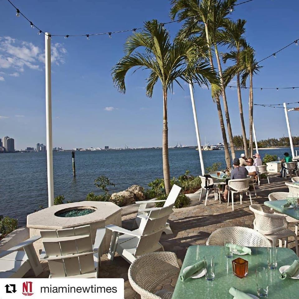 The Rusty Pelican Restaurant Boat Dock Key Biscayne